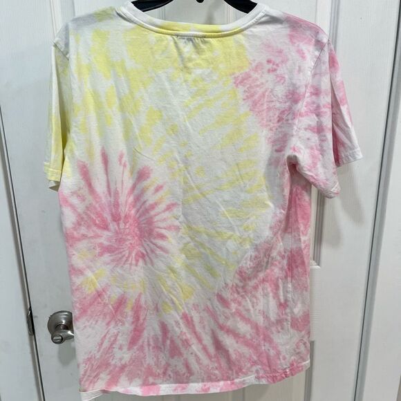 Zutter Pink & Yellow Tie Dye Graphic Tee - Picture 9 of 9